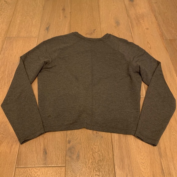 Dark Grey Tuck and gather pullover size 6 - Picture 3 of 4